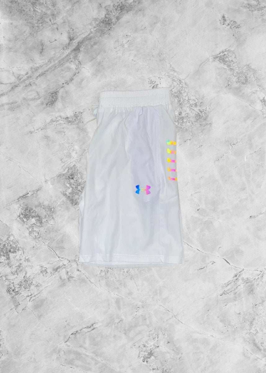 Motion Wear - Reflective Shorts Frost White